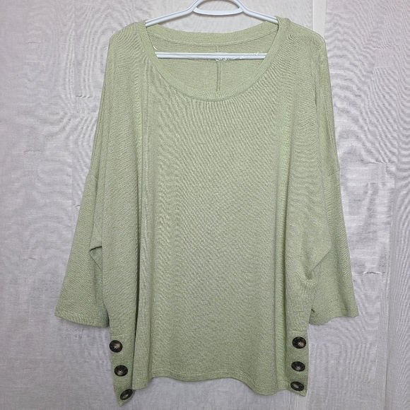 Reitmans Tops - Reitmans Signature Women's XXL Shirt Avocado Green Casual Chic Dolman Sleeves